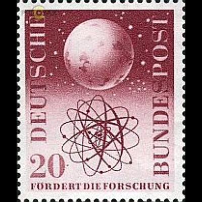 D,Bund Mi.Nr. 214 Fördert die Forschung, Atom und Weltall (20)