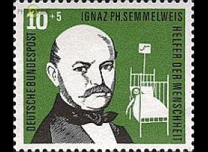 D,Bund Mi.Nr. 244 Wohlfahrt 56, Semmelweis (10+5)