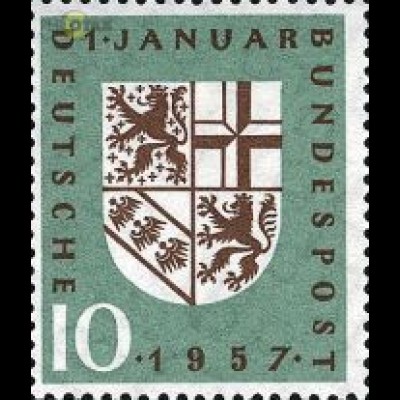 D,Bund Mi.Nr. 249 Eingliederung des Saarlandes (10)