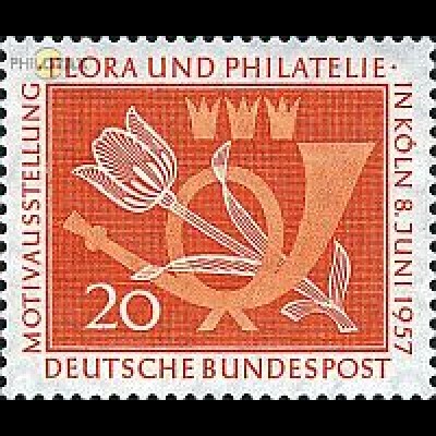 D,Bund Mi.Nr. 254 Flora und Philatelie (20)