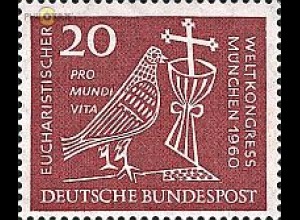 D,Bund Mi.Nr. 331 Eucharistischer Weltkongreß München, Taube, Kreuz (20)