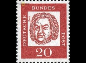 D,Bund Mi.Nr. 352x Bedeutende Deutsche, Joh.Seb. Bach (20)