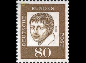 D,Bund Mi.Nr. 359y Bedeutende Deutsche, Heinrich v. Kleist (80)