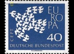 D,Bund Mi.Nr. 368x Europa 61, Tauben (40)