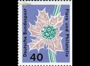 D,Bund Mi.Nr. 395 Flora und Philatelie, Stranddistel (40)