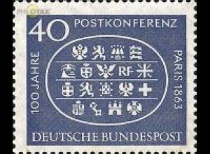 D,Bund Mi.Nr. 398 Postkonferenz Paris 1863, Wappen der 18 Länder (40)