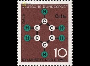 D,Bund Mi.Nr. 440 Technik und Wissenschaft, Benzolformel Kekulé (10)