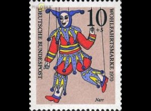 D,Bund Mi.Nr. 650 Wohlf.70 Marionetten (10+5)
