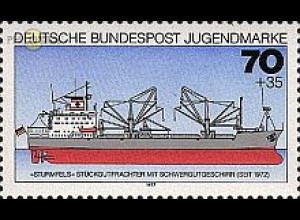D,Bund Mi.Nr. 932 Jugend 77, Frachter Sturmfels (70+35)