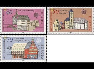 D,Bund Mi.Nr. 969-971 Europa 78, Baudenkmäler (3 Werte)