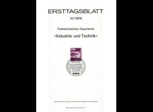 D,Bund Mi.Nr. 10/79 Freim. Industrie und Technik (Marke MiNr.994)