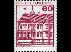 D,Bund Mi.Nr. 1028AI Burgen u.Schl.gez.Bdr.rot, Schloss Rheydt (60)