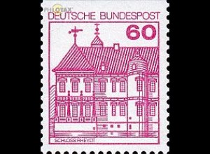 D,Bund Mi.Nr. 1028CI Burgen u.Schl.oben geschn.rot, Schloss Rheydt (60)