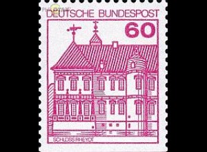 D,Bund Mi.Nr. 1028DI Burgen u.Schl.unten geschn.rot, Schloss Rheydt (60)