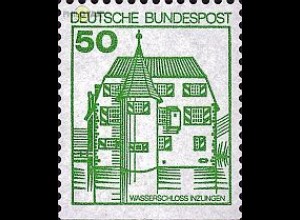D,Bund Mi.Nr. 1038DI Burgen u.Schl.unten geschn.Bdr, Schloss Inzlingen (50)