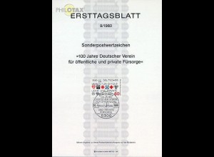 D,Bund Mi.Nr. 9/80 Dt. Verein für öffentl.+private Vorsorge (Marke MiNr.1044)