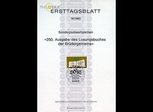 D,Bund Mi.Nr. 16/80 Losungsbuch der Brüdergemeinde (Marke MiNr.1054)