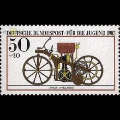 D,Bund Mi.Nr. 1168 Jugend 83 Histor.Motorräder, Daimler Maybach (50+20)