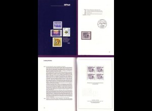 D,Bund Jahrbuch 1984 mit Sondermarken Bund + Berlin in Taschen + Schwarzdruck