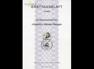 D,Bund Mi.Nr. 15/84 Friedrich Wilhelm Bessel (Marke MiNr.1219)