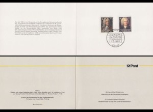 D,Bund Mi.Nr. 1248-49 Europa 85, Europ. Jahr der Musik, Händel, Bach (2 Werte)