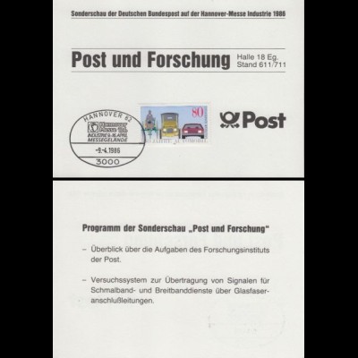 D,Bund Mi.Nr. 1268 100 Jahre Automobil- Hannover-Messe Forschung Bundespost (80)