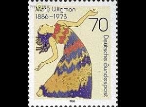 D,Bund Mi.Nr. 1301 Mary Wigman, Tänzerin (70)