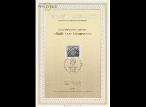 D,Bund Mi.Nr. 2/87 Balthasar Neumann (Marke MiNr.1307)