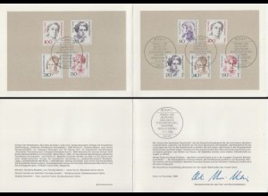 D,Bund Mi.Nr. 1390-93+Berlin 824-28 Frauen der deutschen Geschichte (9 Werte)