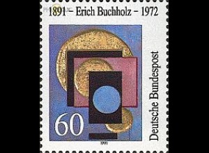 D,Bund Mi.Nr. 1493 Erich Buchholz, Birhauer und Architekt (60)
