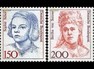D,Bund Mi.Nr. 1497-1498 Frauen (2 Werte)