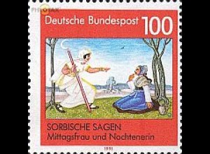 D,Bund Mi.Nr. 1577 Sorbische Sagen, Mittagsfrau und Nochtenerin (100)