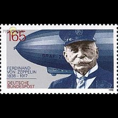 D,Bund Mi.Nr. 1597 Graf Zeppelin, LZ 27 (165)