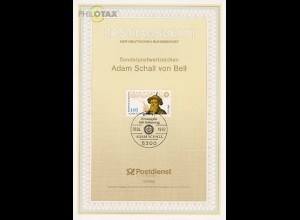 D,Bund Mi.Nr. 15/92 Johann Adam Schall von Bell (Marke MiNr.1607)