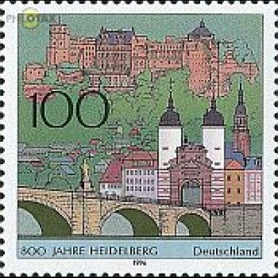 D,Bund Mi.Nr. 1868 Heidelberg, Schloss, Alte Brücke (100)