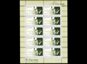 D,Bund Mi.Nr. Klbg. 1953 Felix Mendelssohn Bartholdy (m.10x1953)
