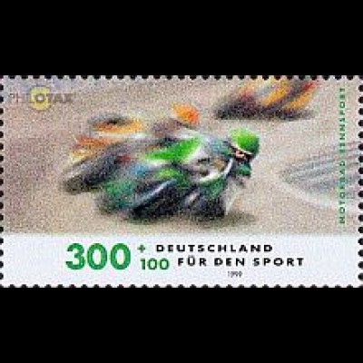 D,Bund Mi.Nr. 2034 Sport 99, Motorradrennen (300+100)