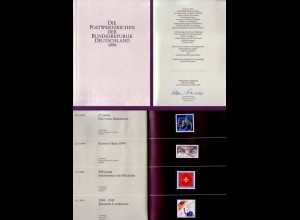 D,Bund Jahrbuch 1999 mit den Marken in Taschen (Silber)