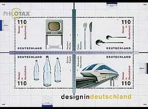 D,Bund Mi.Nr. Block 50 Design in Deutschland