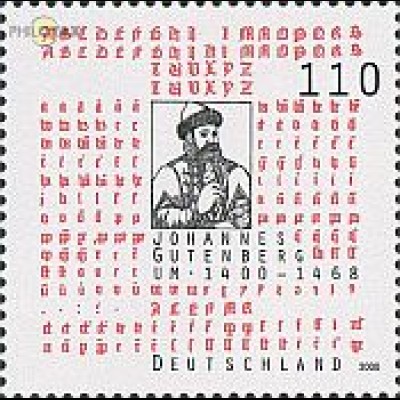 D,Bund Mi.Nr. 2098 Gutenberg (110)