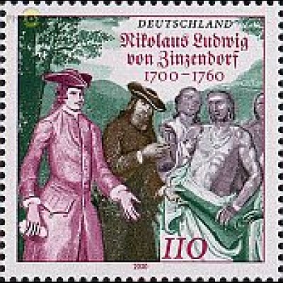 D,Bund Mi.Nr. 2115 v. Zinzendorf, Herrnhuter Brüdergemeinde (110)