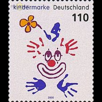 D,Bund Mi.Nr. 2134 Für uns Kinder, Clown (110)