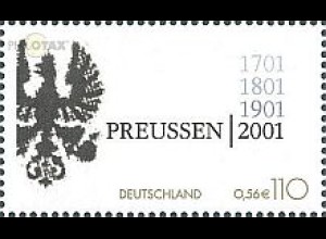 D,Bund Mi.Nr. 2162 Gründung Königreich Preußen, Wappenadler (110Pf/0,56€)