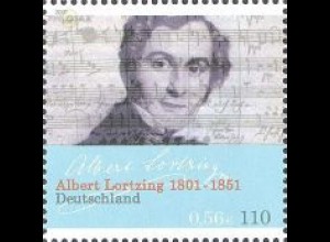 D,Bund Mi.Nr. 2163 Albert Lortzing, Zar und Zimmermann (110Pf/0,56€)
