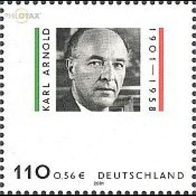 D,Bund Mi.Nr. 2173 Karl Arnold (110Pf/0,56€)