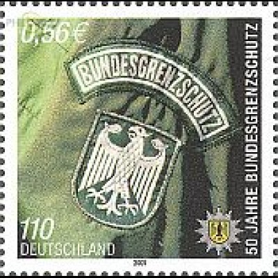 D,Bund Mi.Nr. 2175 50 Jahre Bundesgrenzschutz (110Pf/0,56€)