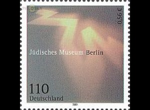 D,Bund Mi.Nr. 2216 Jüdisches Museum Berlin (110Pf/0,56€)