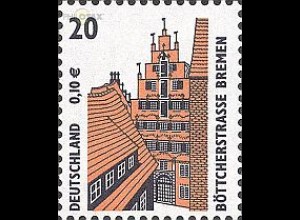 D,Bund Mi.Nr. 2224 SWK, Böttcherstraße Bremen (20Pf/0,10€)