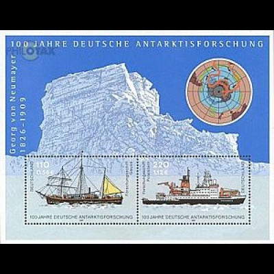 D,Bund Mi.Nr. Block 57 Antarktisforschung