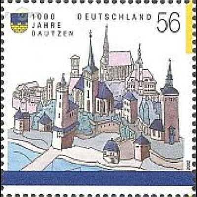 D,Bund Mi.Nr. 2232 1000 J. Bautzen, Sehenswürdigkeiten der Stadt (56)